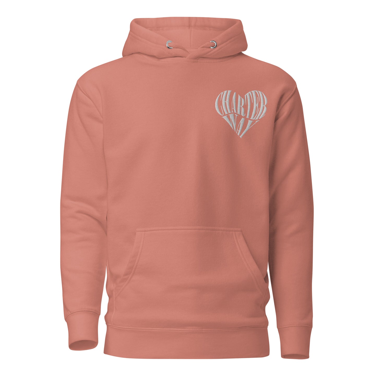 White Heart Unisex Hoodie